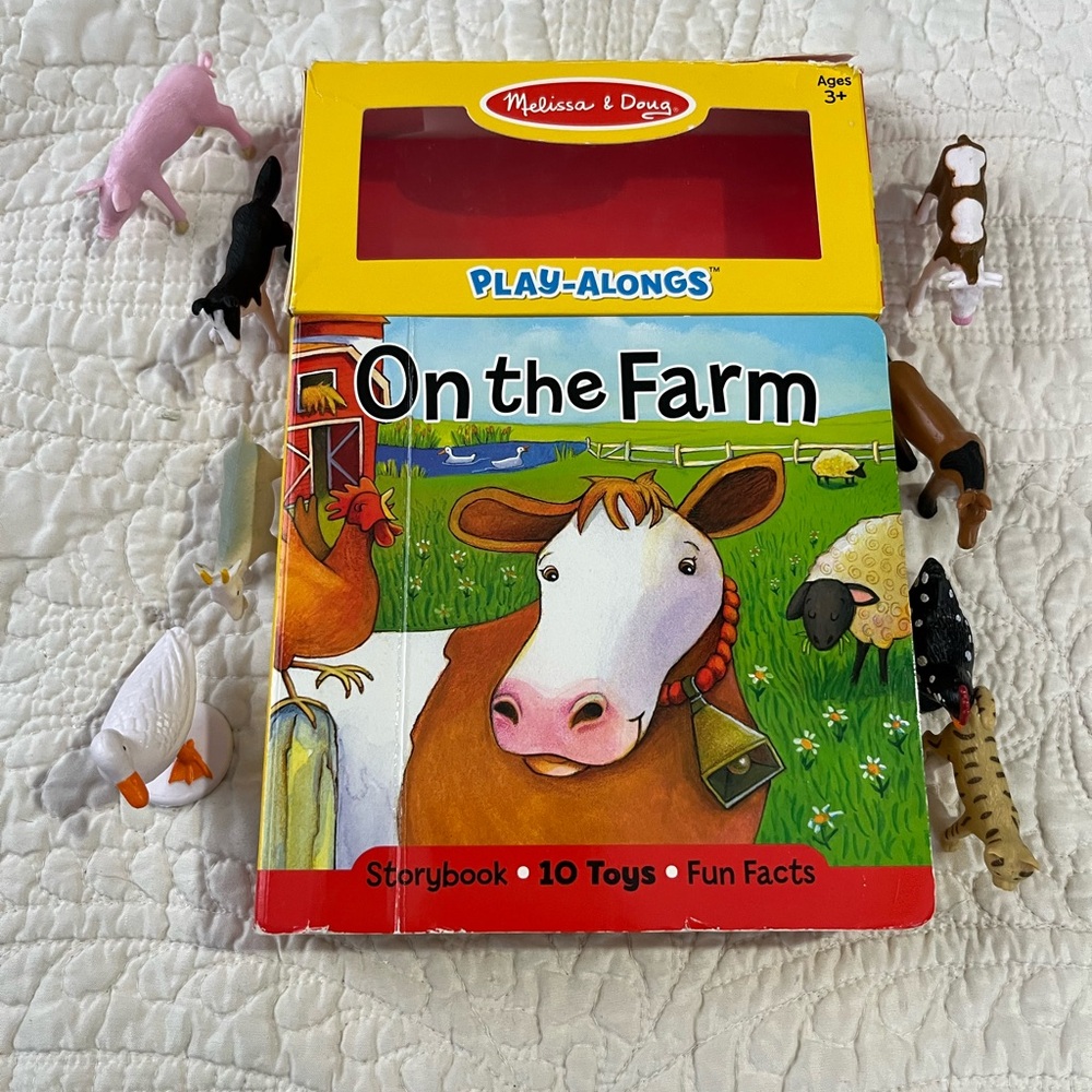 Melissa & Doug On the Farm Play-Along Set - Red, Yellow, Green